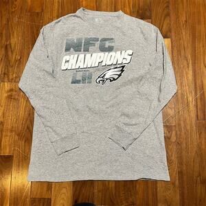NFL Pro Line Philadelphia Eagles Super Bowl LII NFC Champions T-Shirt L
